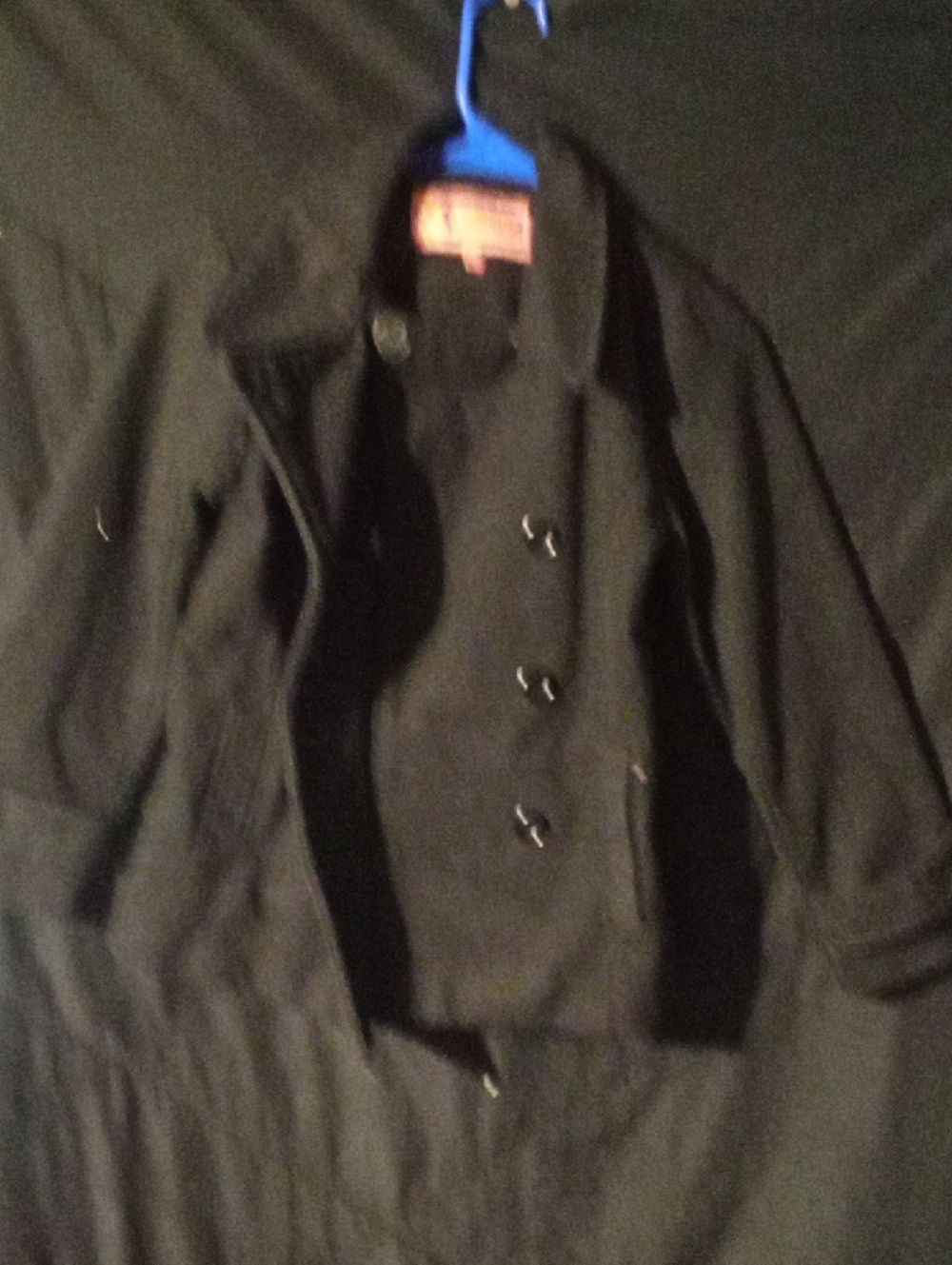 Dollhouse Black Jacket with Pink and Yellow Label